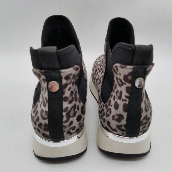 Kenneth Cole Reaction Women Gray Cheetah Print Cameron Chelsea Bootie 6.5 - Picture 5 of 8